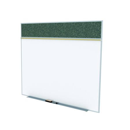 Ghent Combo Whiteboard/Bulletin, Mag Por/Rcycld, Styl A, 5 ft H x 10 ft W, Confetti SPC510A-ATR-CF